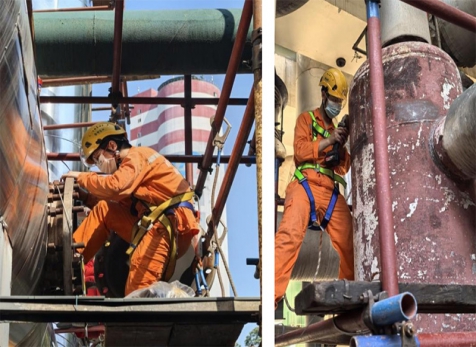 弘旭團(tuán)總支青年突擊隊(duì)“戰(zhàn)高溫，斗酷暑”